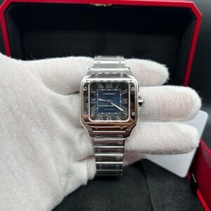 [Brand New] Santos de Cartier Blue Dial